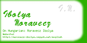 ibolya moravecz business card